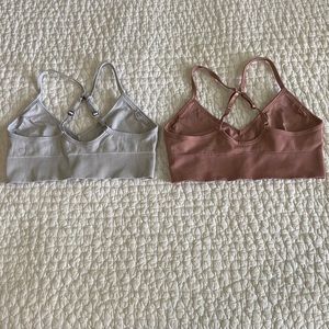 2 Lululemon sports bras.